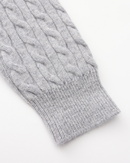 Luxurious 100% Cashmere Woven Half-Zip Sweater