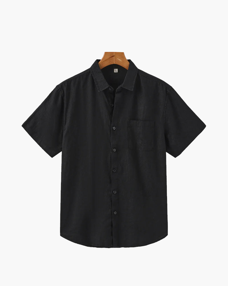 Cape Town Linen Shirt - Short Sleeve, Lightweight & Breathable