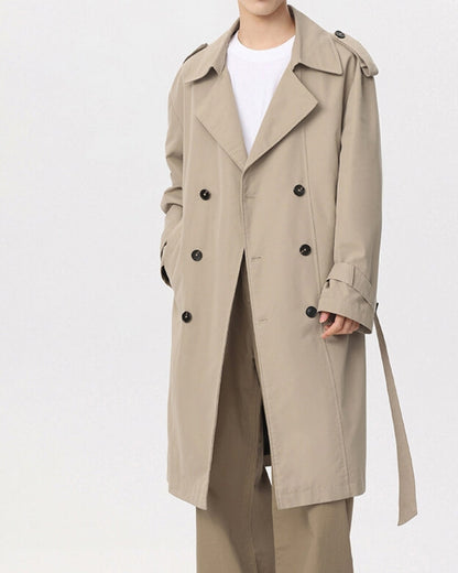 Timeless Double-Breasted Trench Coat for Effortless Classic Style