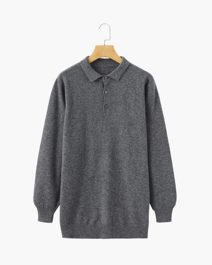 Luxurious 100% Cashmere Polo Shirt