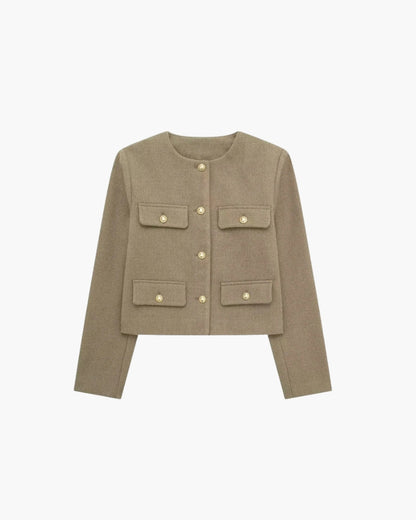 Savile Cropped Blazer - Sleek Tailoring for a Modern, Edgy Look