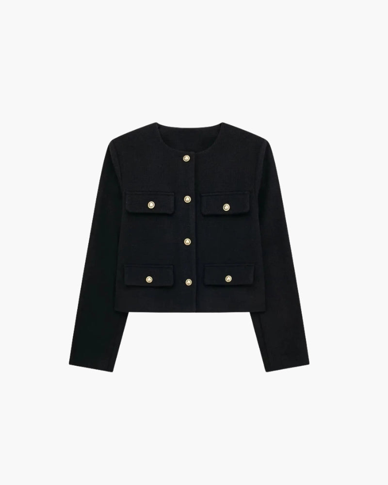 Savile Cropped Blazer - Sleek Tailoring for a Modern, Edgy Look