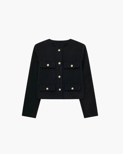 Savile Cropped Blazer - Sleek Tailoring for a Modern, Edgy Look