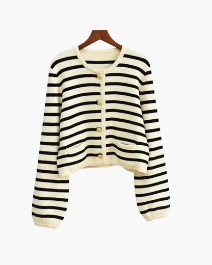 Luxurious Striped Wool Vest