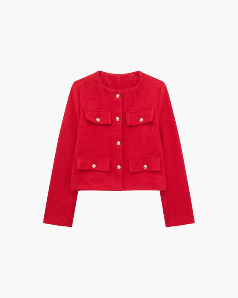 Savile Cropped Blazer - Sleek Tailoring for a Modern, Edgy Look