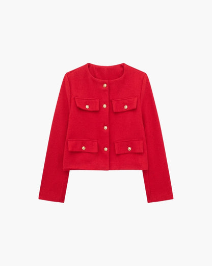 Savile Cropped Blazer - Sleek Tailoring for a Modern, Edgy Look
