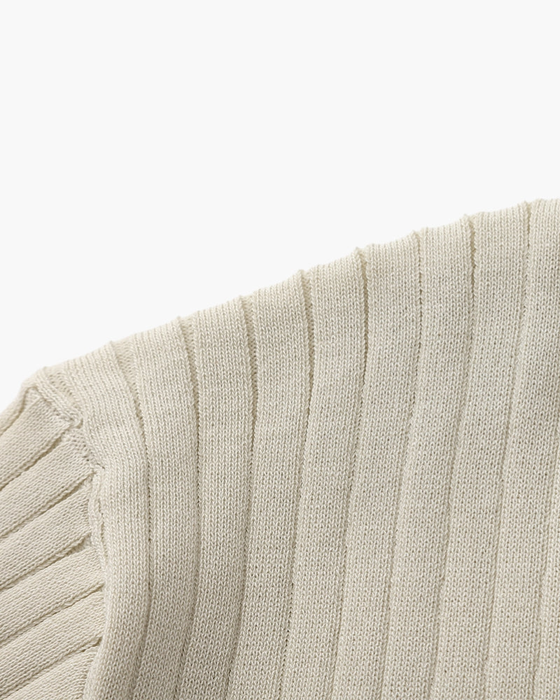 Premium Ribbed Polo Shirt - Sleek, Comfortable, and Versatile