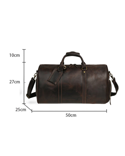 Montague Leather Duffle Bag - Timeless Style, Durable Craftsmanship