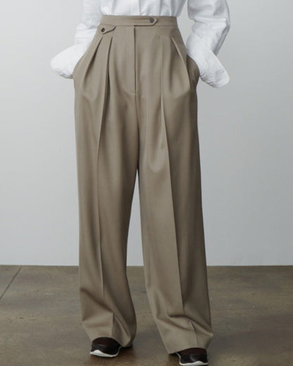 Luxurious Woolen Oversized Pantalon