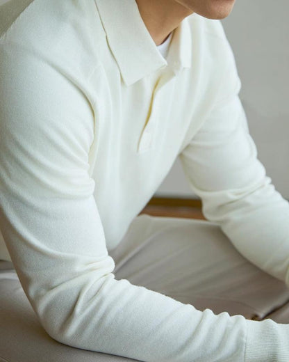 Luxurious 100% Wool Polo Shirt
