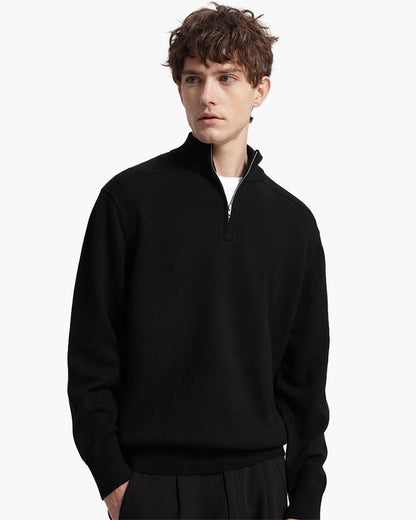 Luxurious 100% Merino Wool Zip-Up