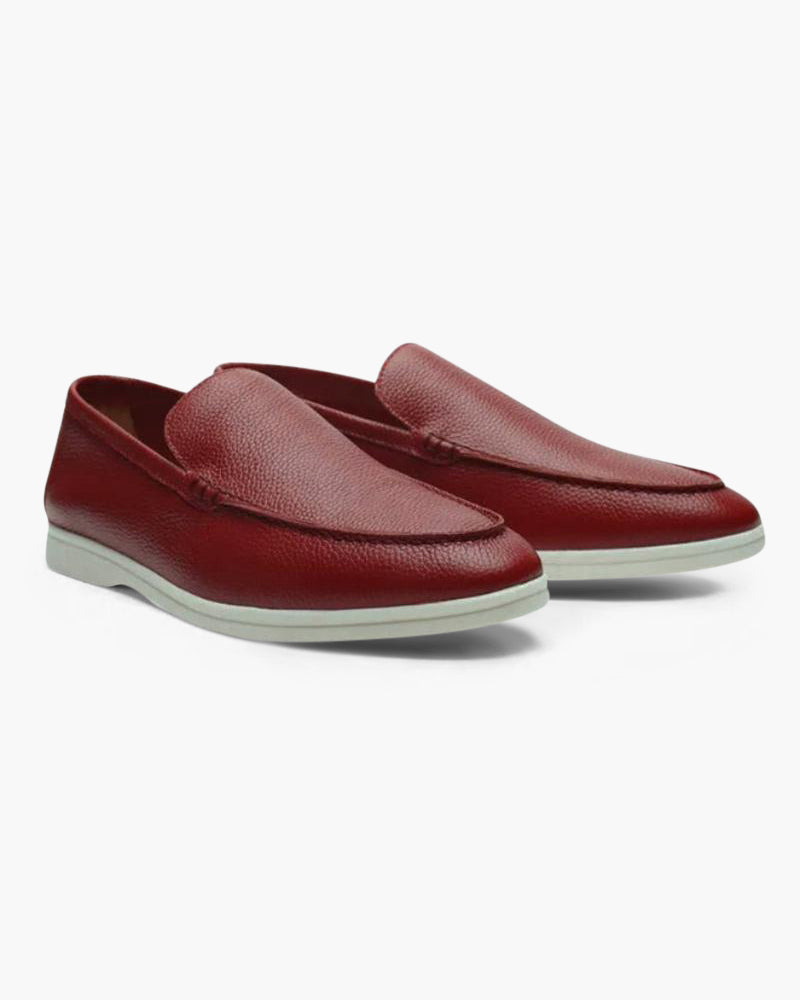 Classic Old Money Cowhide Leather Loafers