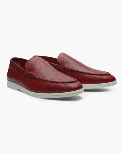 Classic Old Money Cowhide Leather Loafers