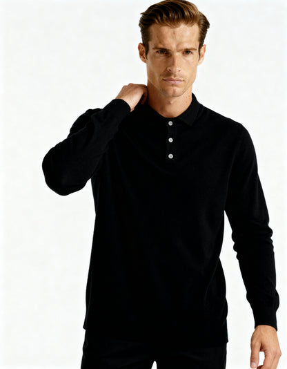 Luxurious 100% Cashmere Polo Shirt