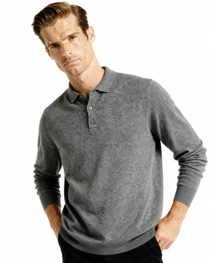 Luxurious 100% Cashmere Polo Shirt