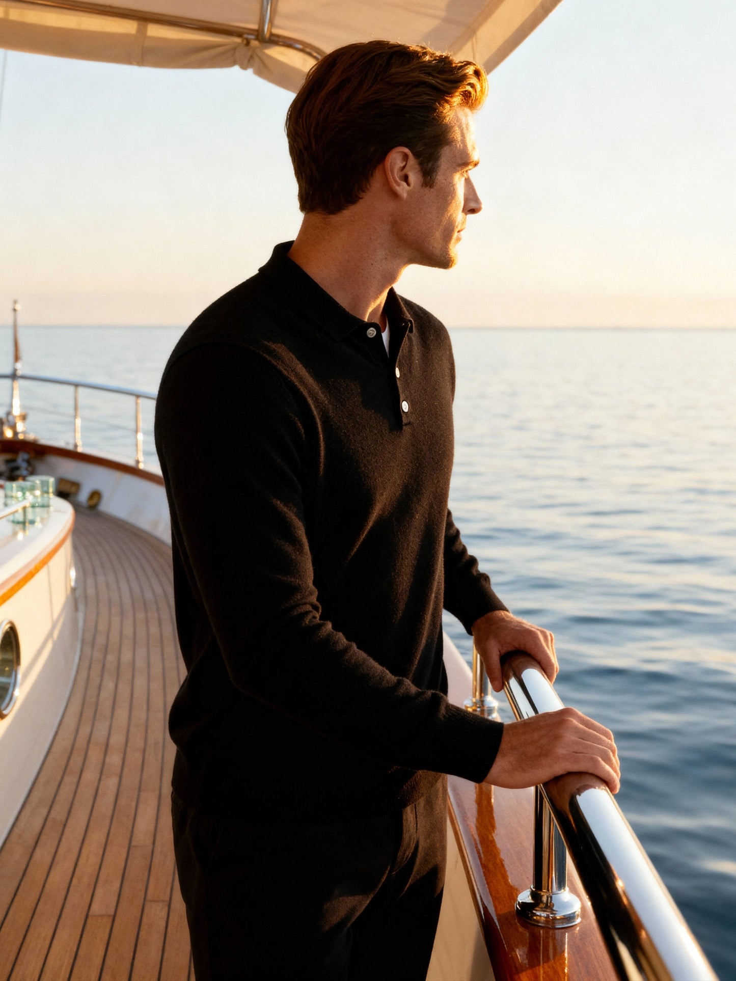 Luxurious 100% Cashmere Polo Shirt