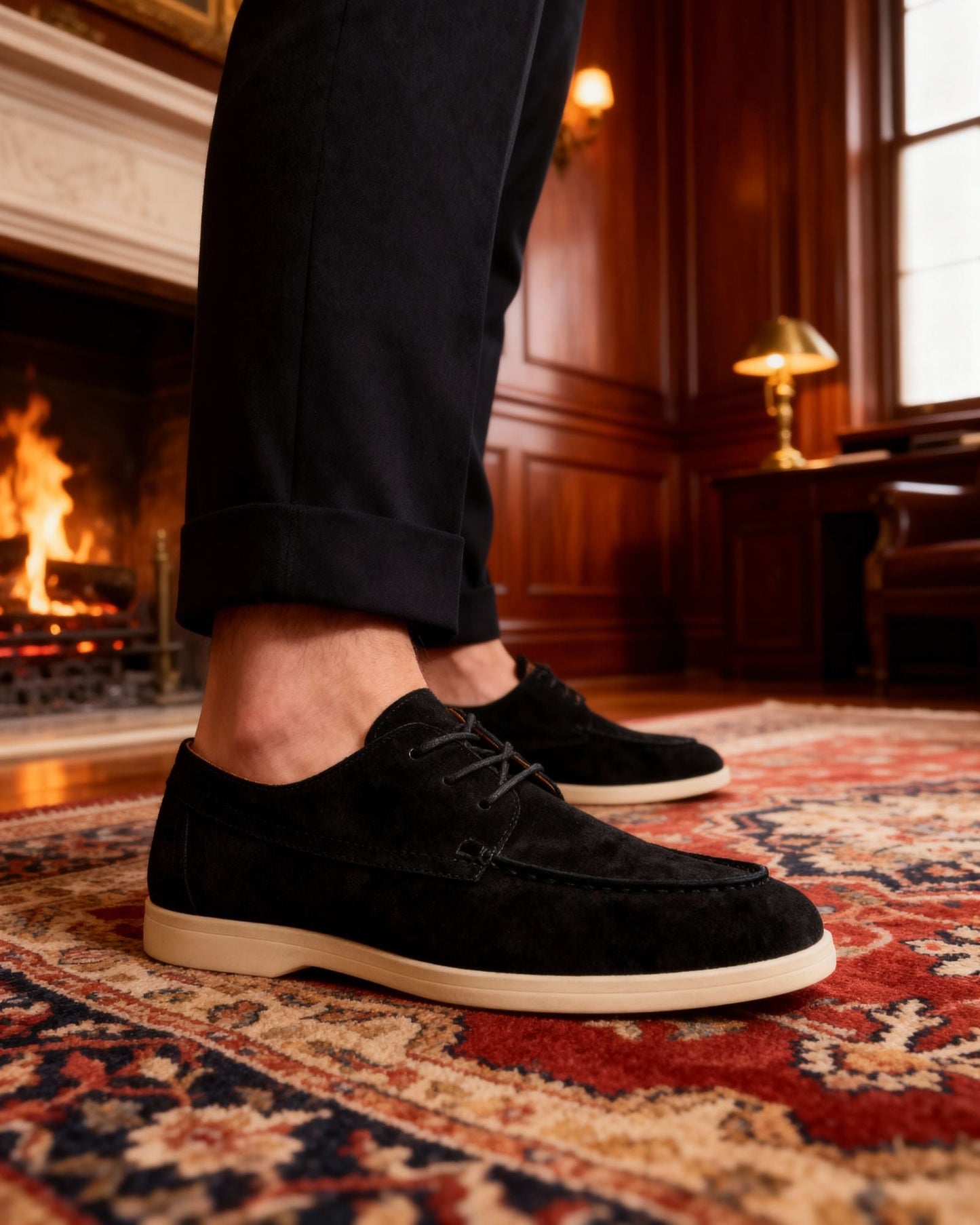 Luxurious Suede Lace-Up Shoes