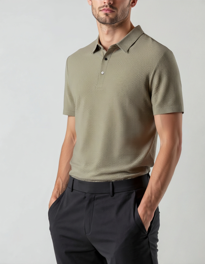Prestigio Silk Polo Shirt – Wrinkle-Resistant Comfort & Style