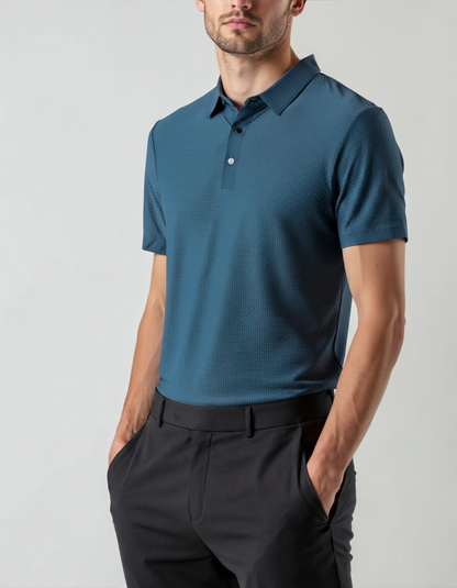 Prestigio Silk Polo Shirt – Wrinkle-Resistant Comfort & Style