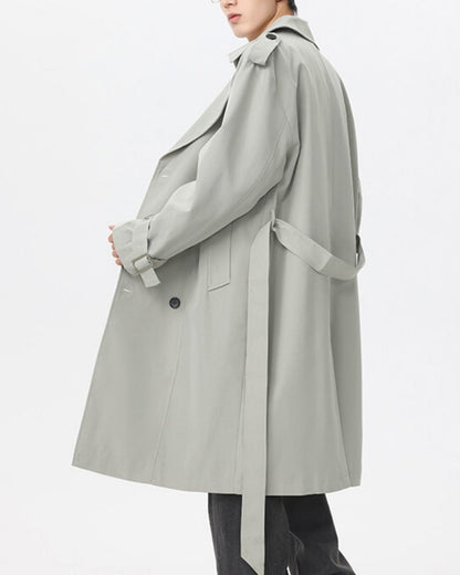 Timeless Double-Breasted Trench Coat for Effortless Classic Style