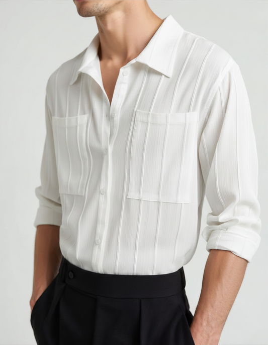 ST Tropez Ribbed Knit Shirt