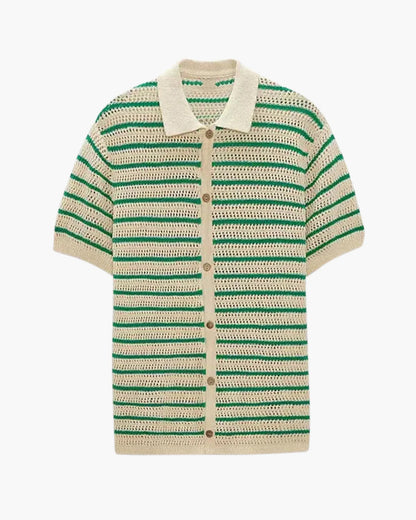 Marbella Knit Button-Up Shirt
