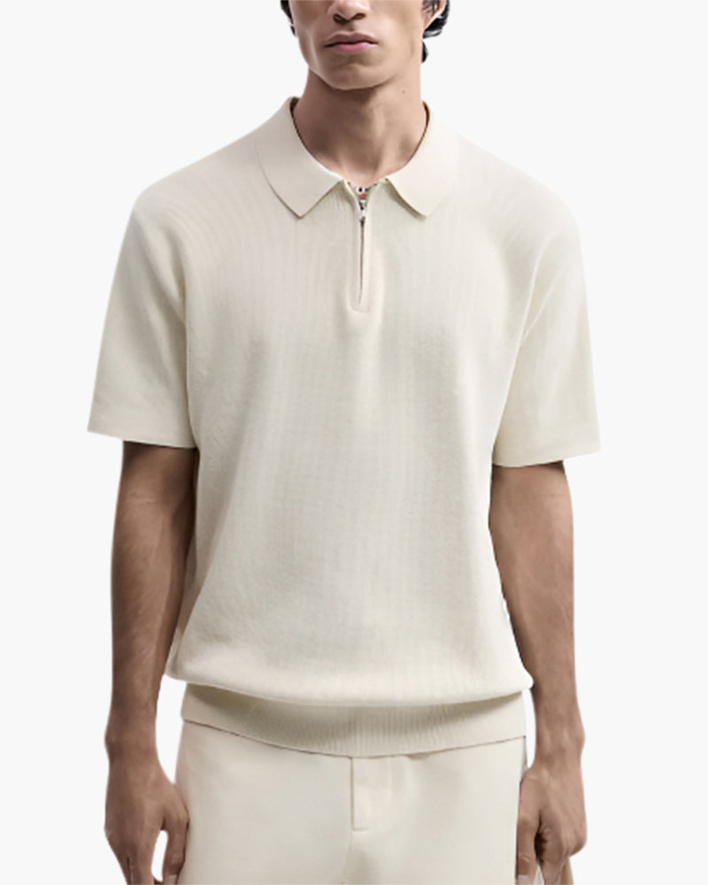 Marbella Zip-Up Polo Shirt - Sleek, Modern Style