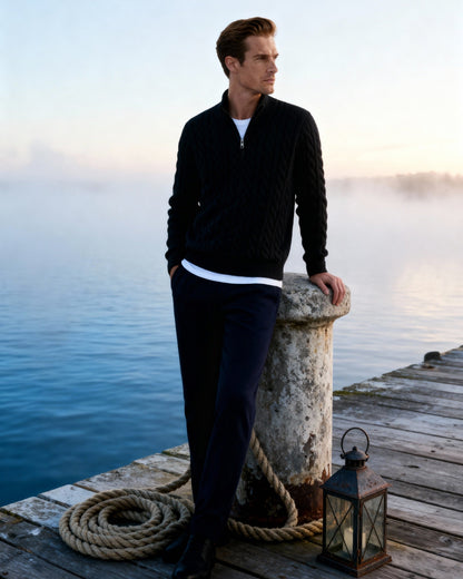 Verbier Cozy Half-Zip Knit Sweater