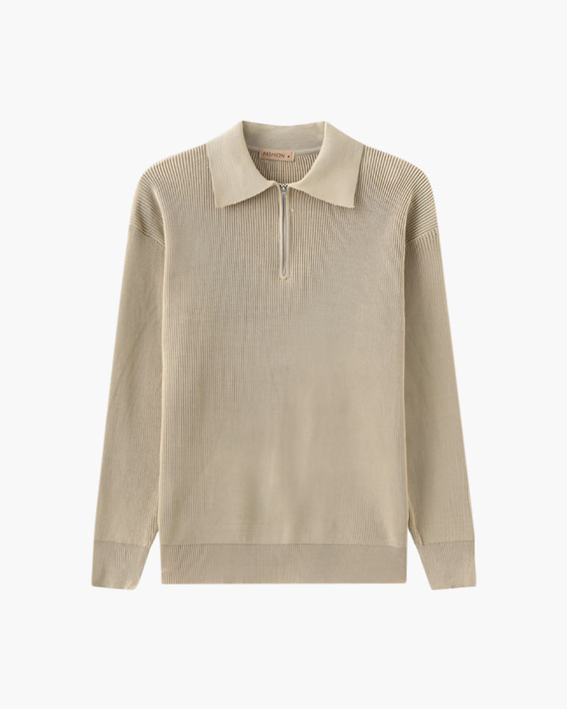 Cesare Cozy Half-Zip Knit Sweater