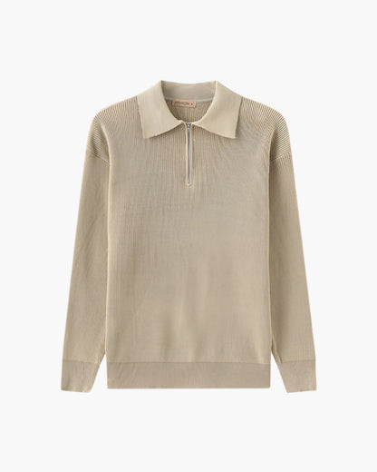 Cesare Cozy Half-Zip Knit Sweater