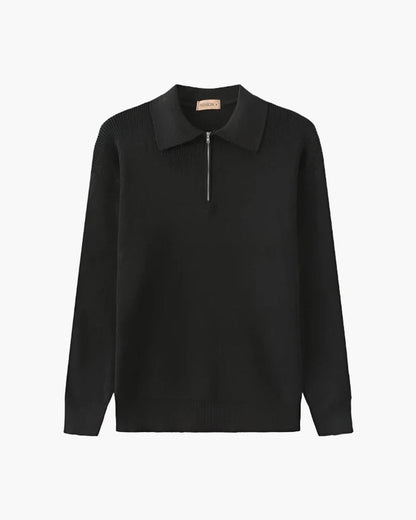 Cesare Cozy Half-Zip Knit Sweater