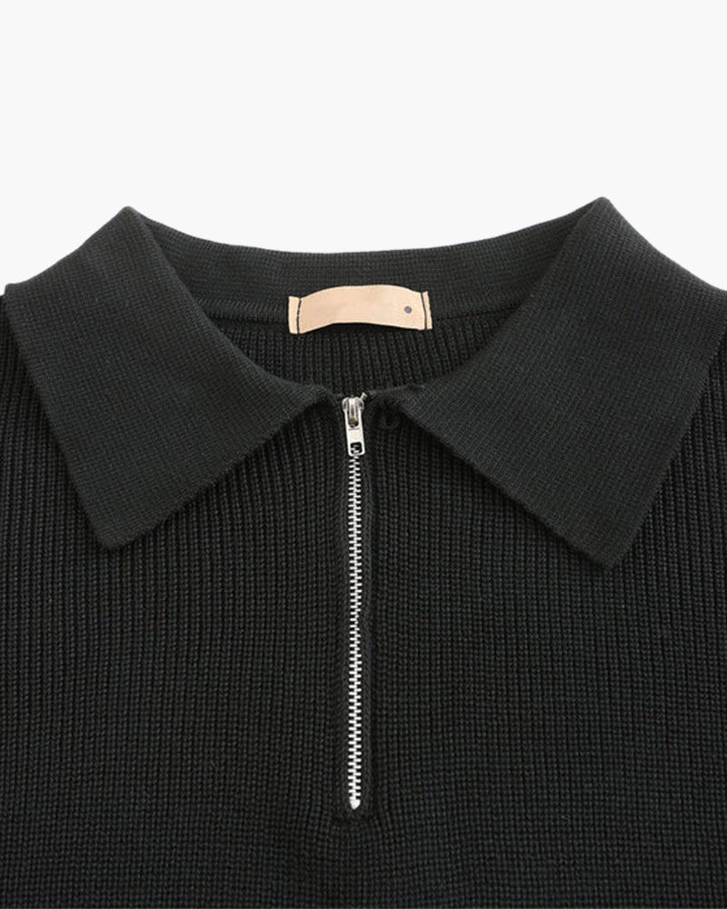Cesare Cozy Half-Zip Knit Sweater
