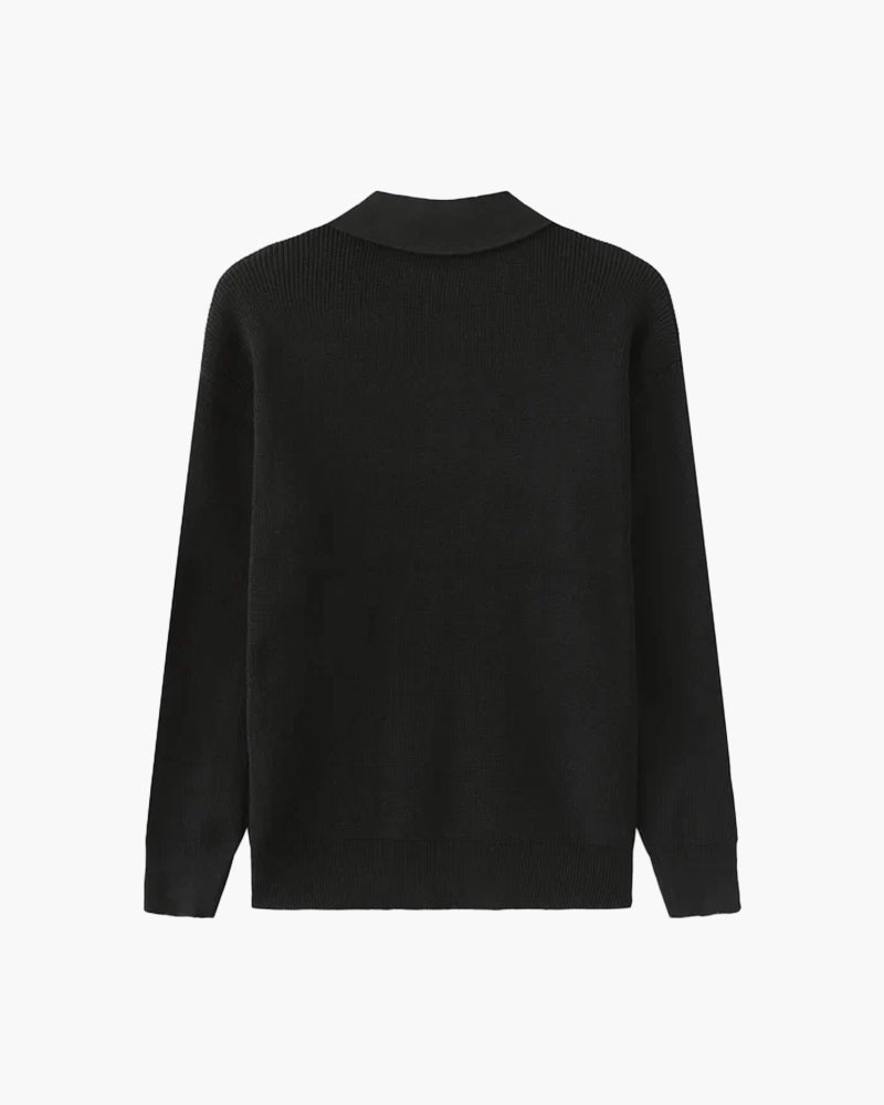 Cesare Cozy Half-Zip Knit Sweater