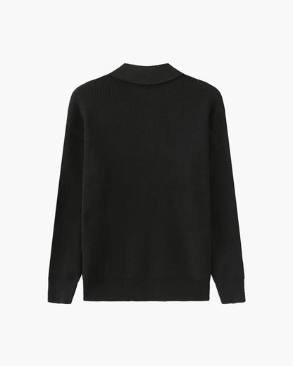 Cesare Cozy Half-Zip Knit Sweater