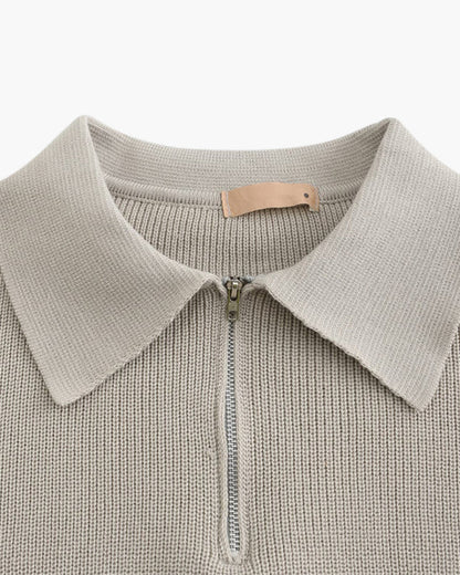 Cesare Cozy Half-Zip Knit Sweater