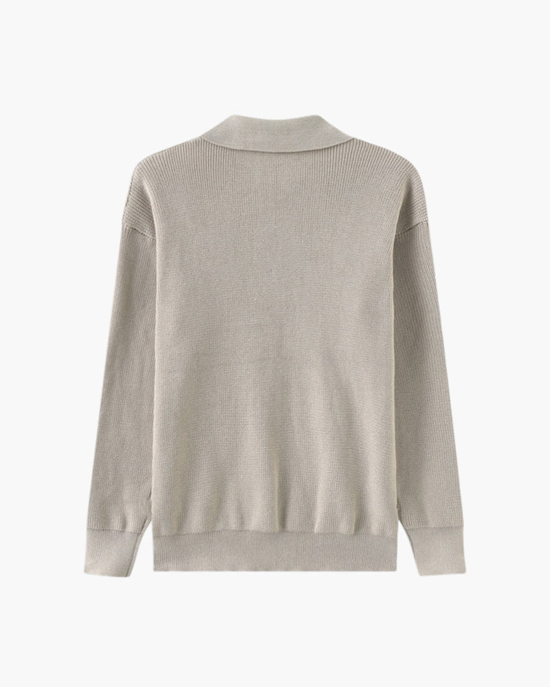 Cesare Cozy Half-Zip Knit Sweater