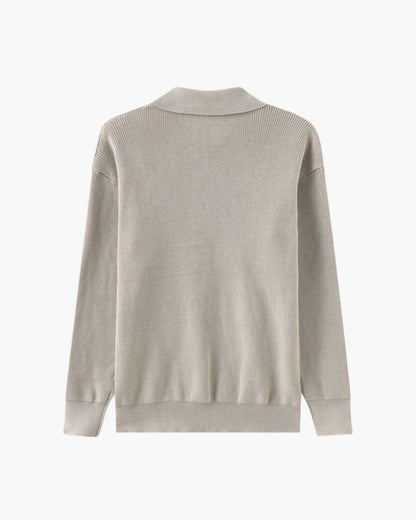 Cesare Cozy Half-Zip Knit Sweater