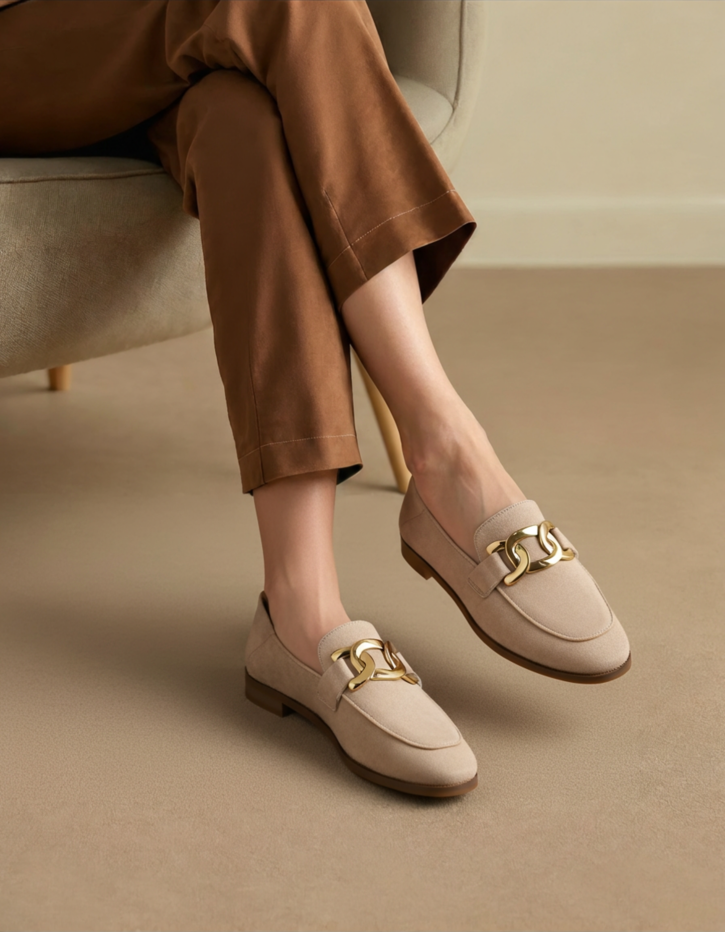 Duchess Suede Loafers - Elegant Slip-On Footwear