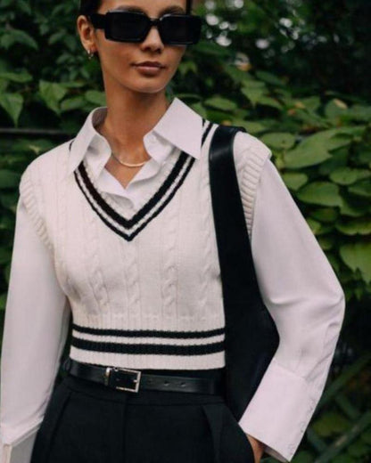 Luxurious Ladies' Rich-Knit Sweater Vest